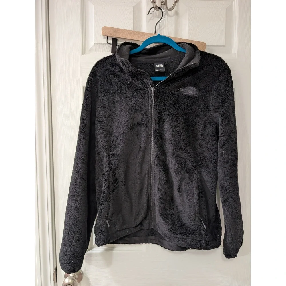 The North Face, Women's L, Osito Fleece Jacket, Black, Full Zip Outerwear